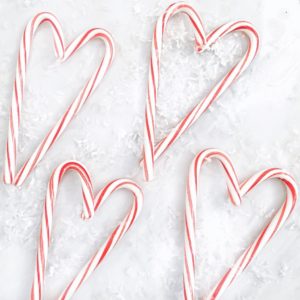 candy canes heart shape snow holiday songs