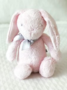 pink stuffed Easter bunny