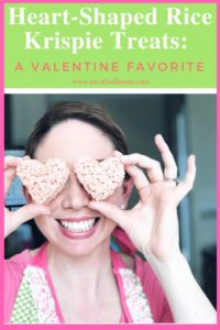 A Fun Valentine Dessert that is quick and simple to make. Making Valentine Heart-Shaped Rice Krispie treats is a fun and delicious activity for you and your toddler to do together. #dessert #easydessert #toddlerdessert #dessertidea #toddleractivities #nobake #dessertforkids #quickdessert #valentinedessert #valentinetreat #heartshaped #valentinesday #valentinerecipe #valentinesideasforkids #valentinedessertidea #riceKrispietreats 
