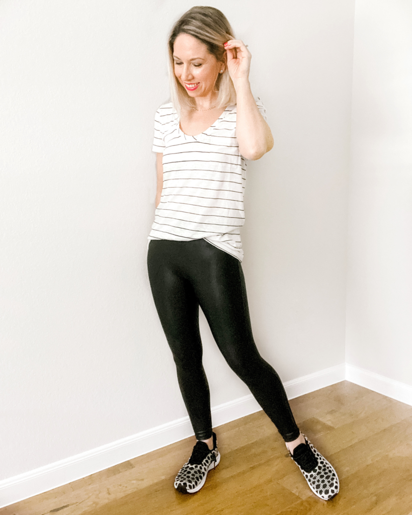 Shirts To Wear With Spanx Faux Leather Leggings With