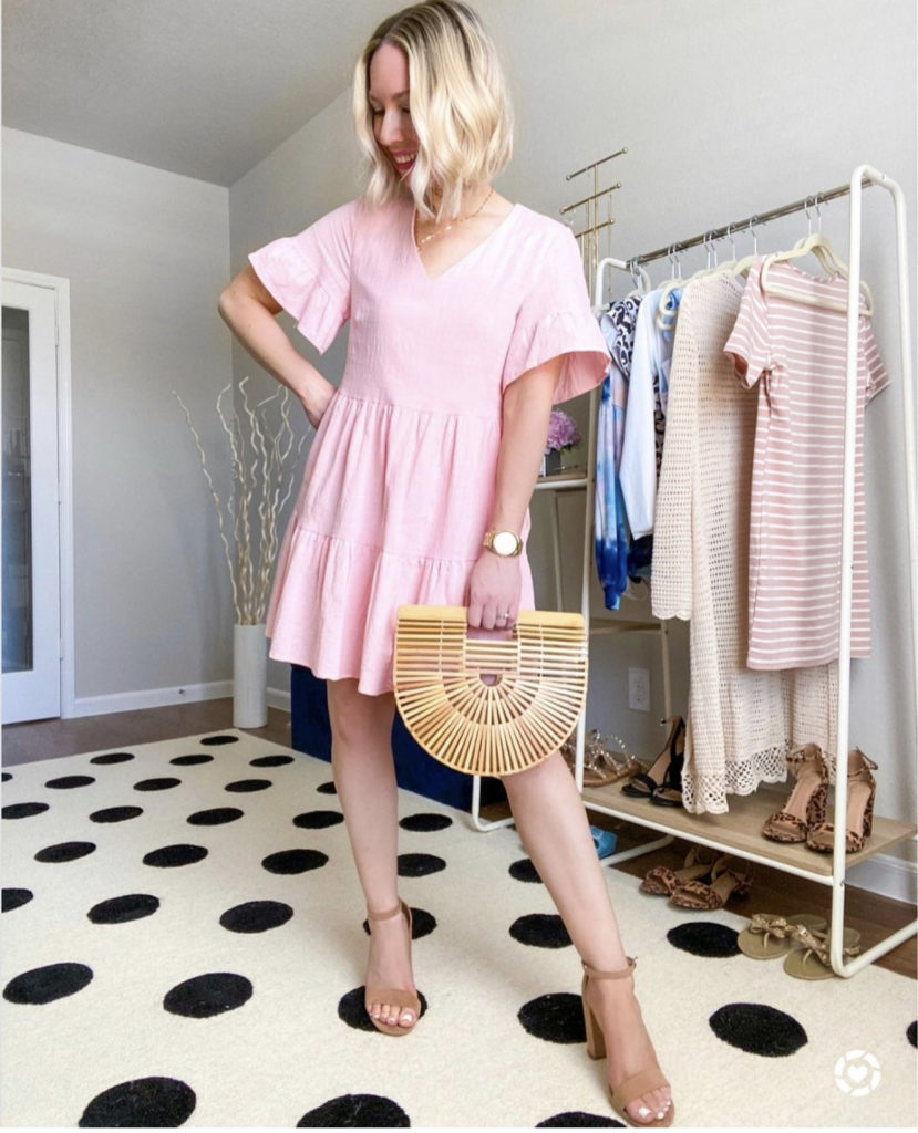 pink-shift-dress-spring-dress-amazon