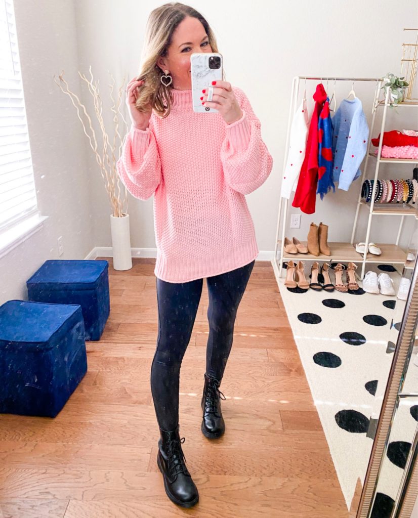 How To Style Faux Leather Leggings – The Pink Millennial