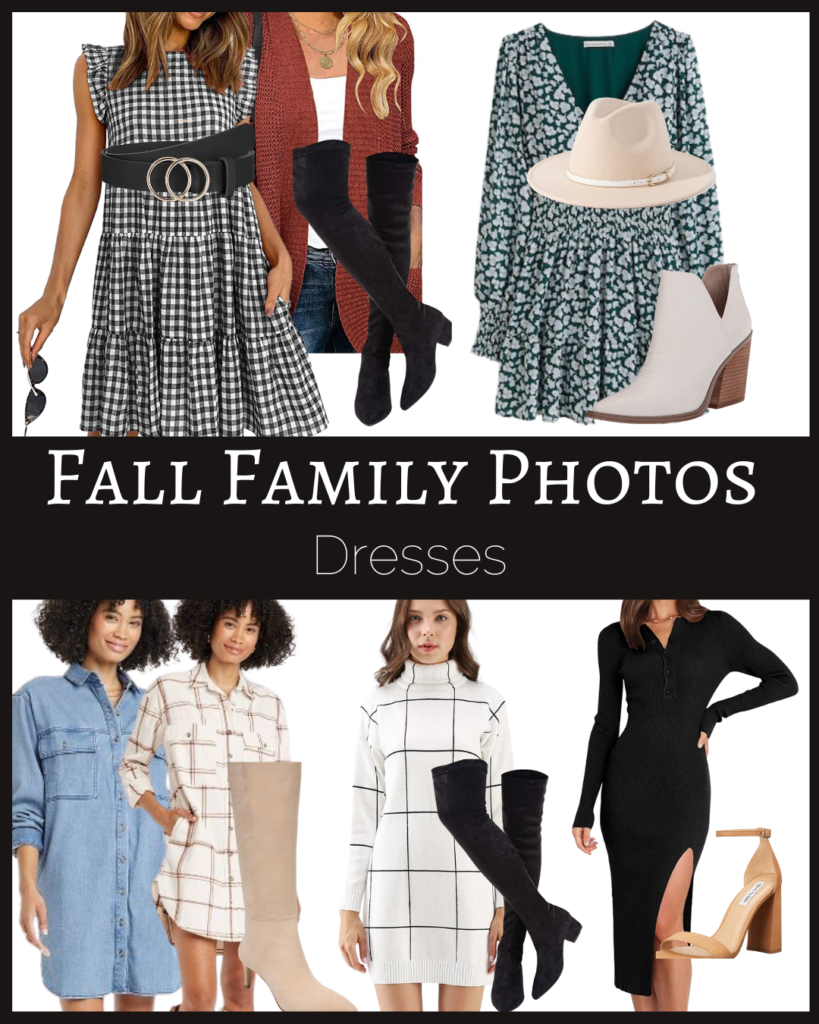 fall-family-photo-outfits-dresses-collage